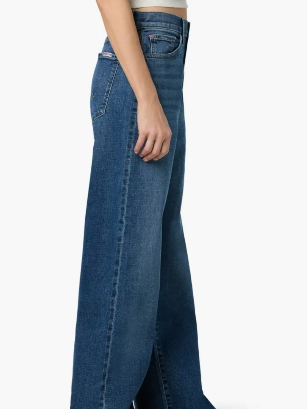Hudson Jeans Women's High-Rise Wide Leg Denim - Deep Blue